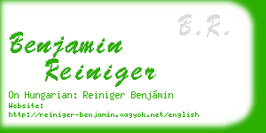 benjamin reiniger business card
